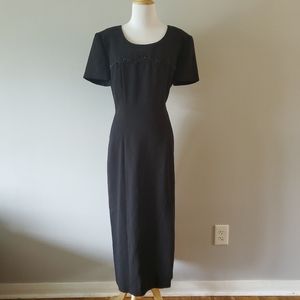 John Robert short sleeve formal embellished dress